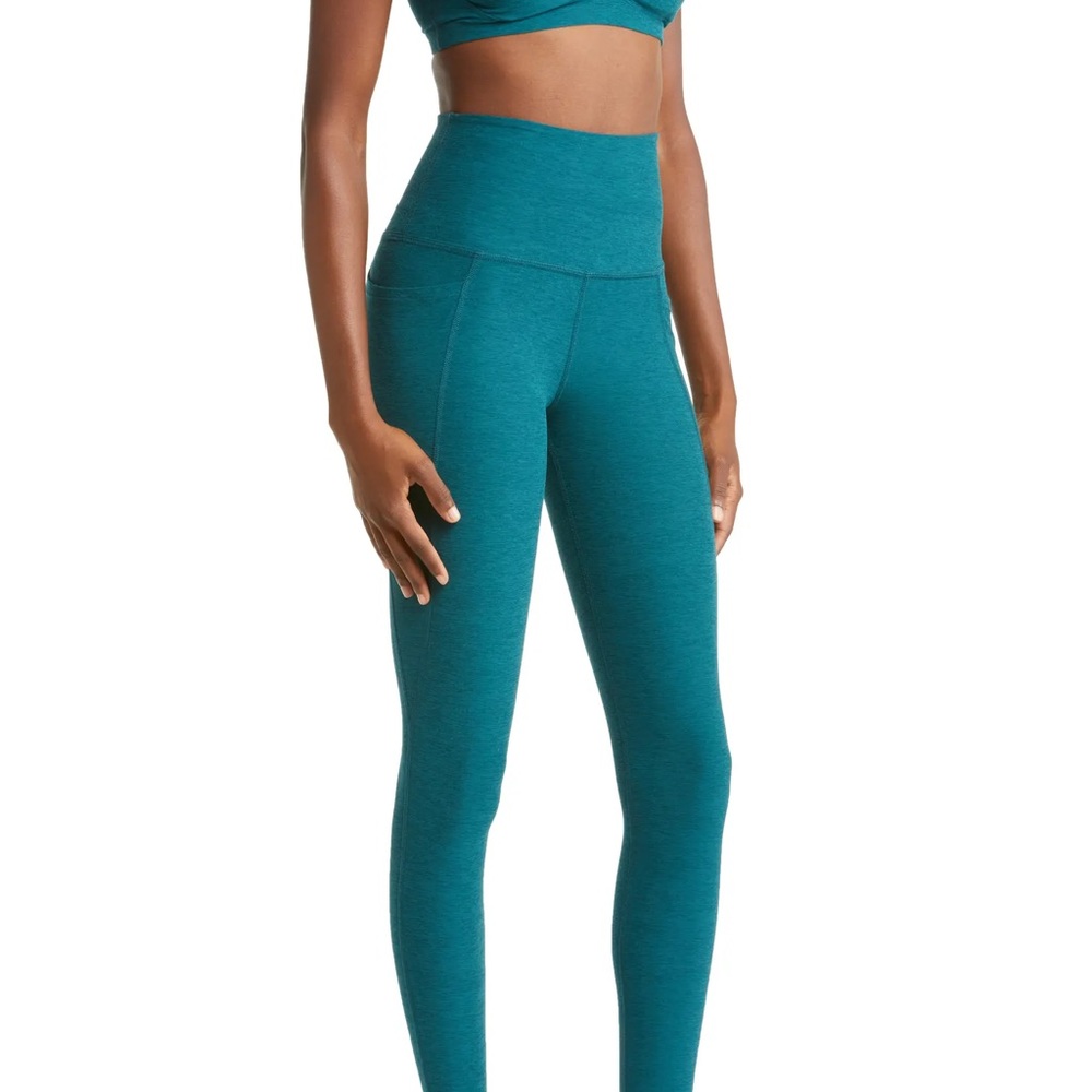 Beyond Yoga Teal Yoga Pants Size M